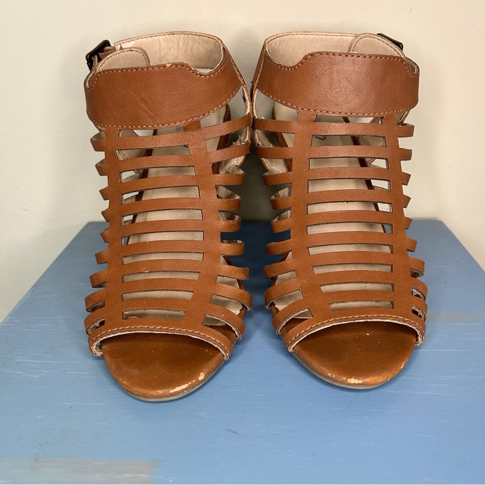 Massimo Tan Strappy Sandals